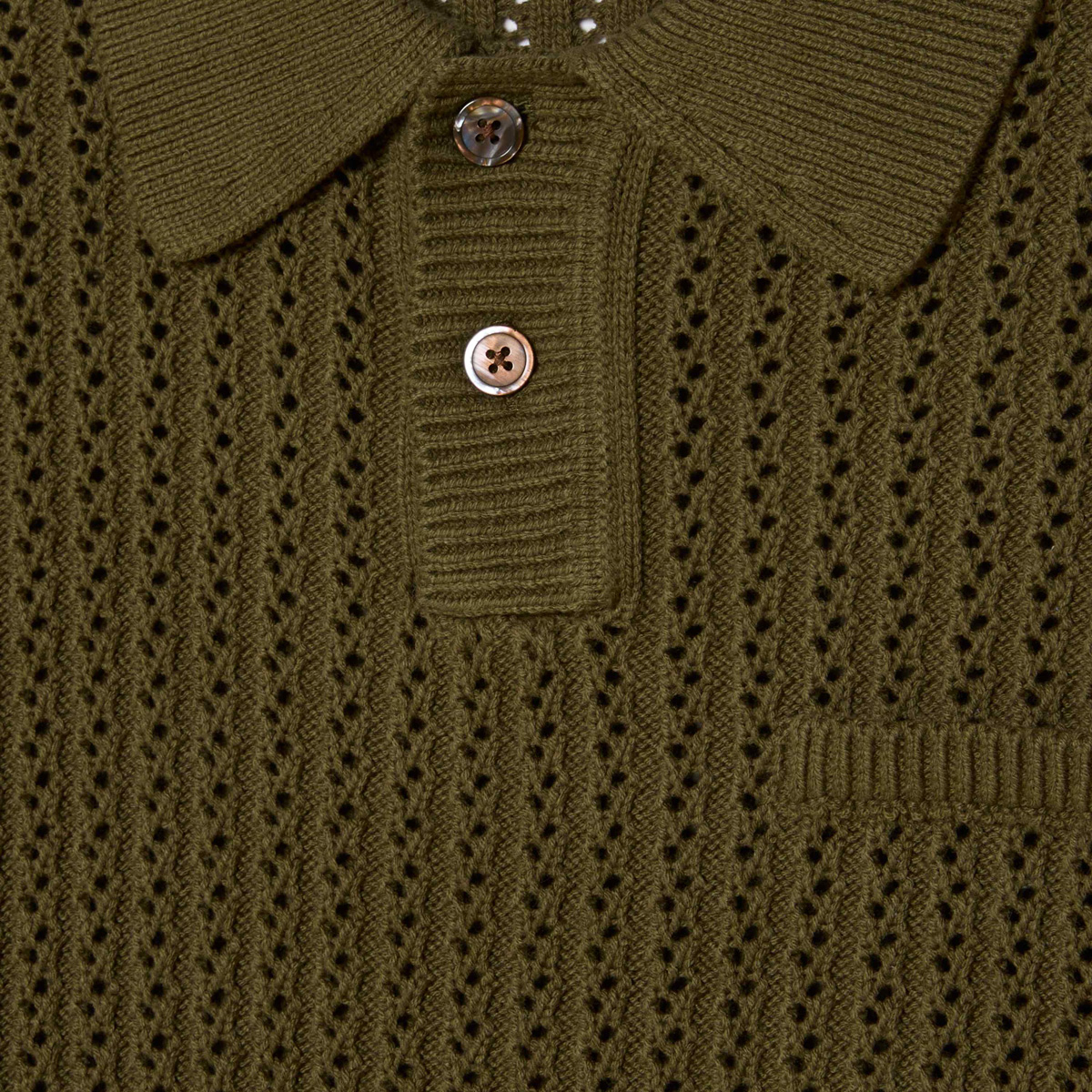 Obey Duane Polo Sweater Tea Leaf