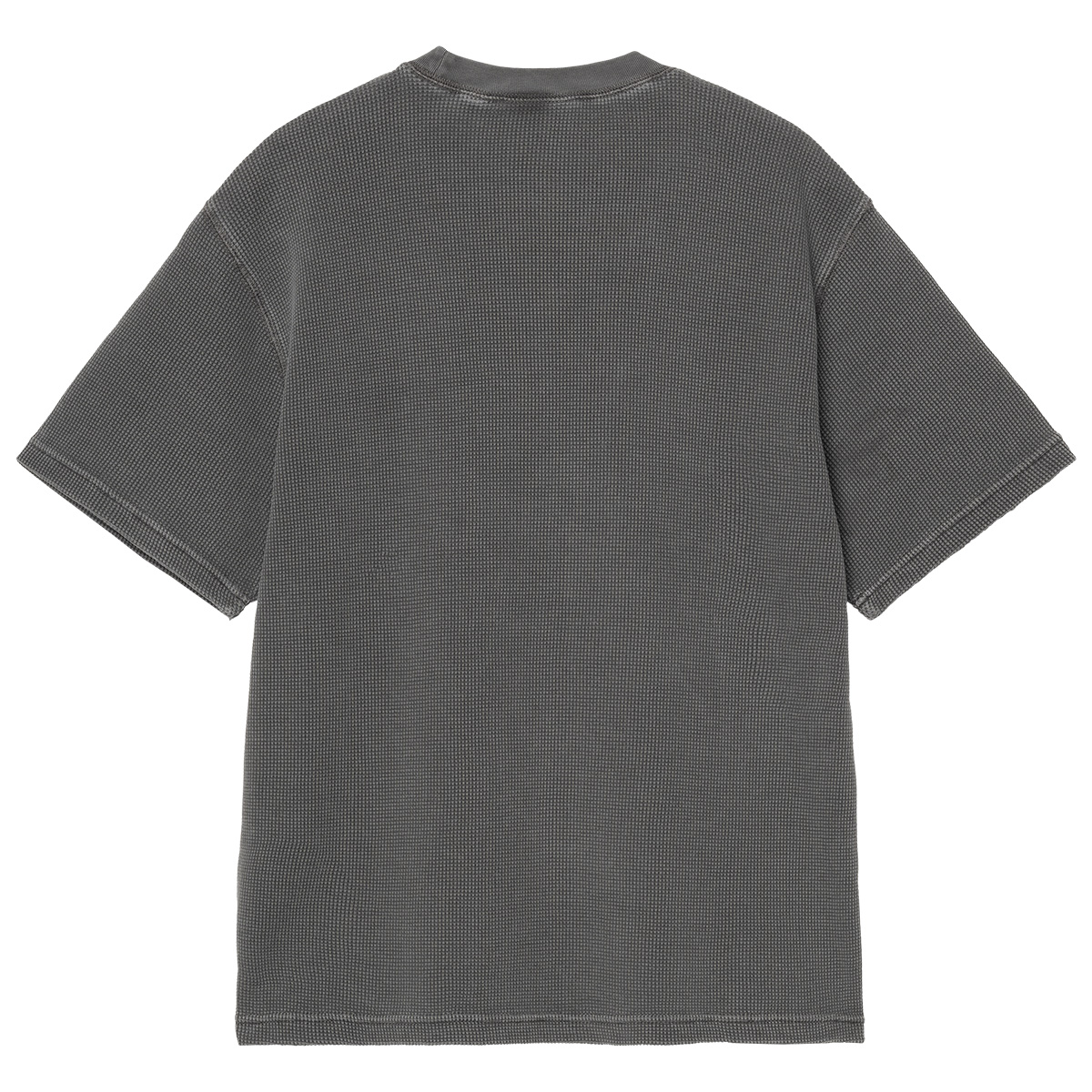 Carhartt WIP Nelson Waffle T-Shirt Black Garment Dyed