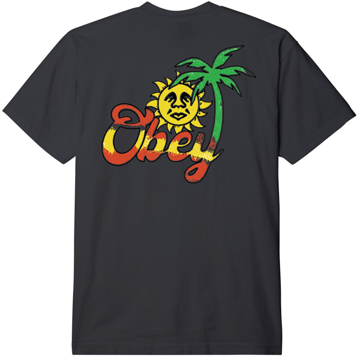 Obey Island Of Obey T-Shirt Vintage Black