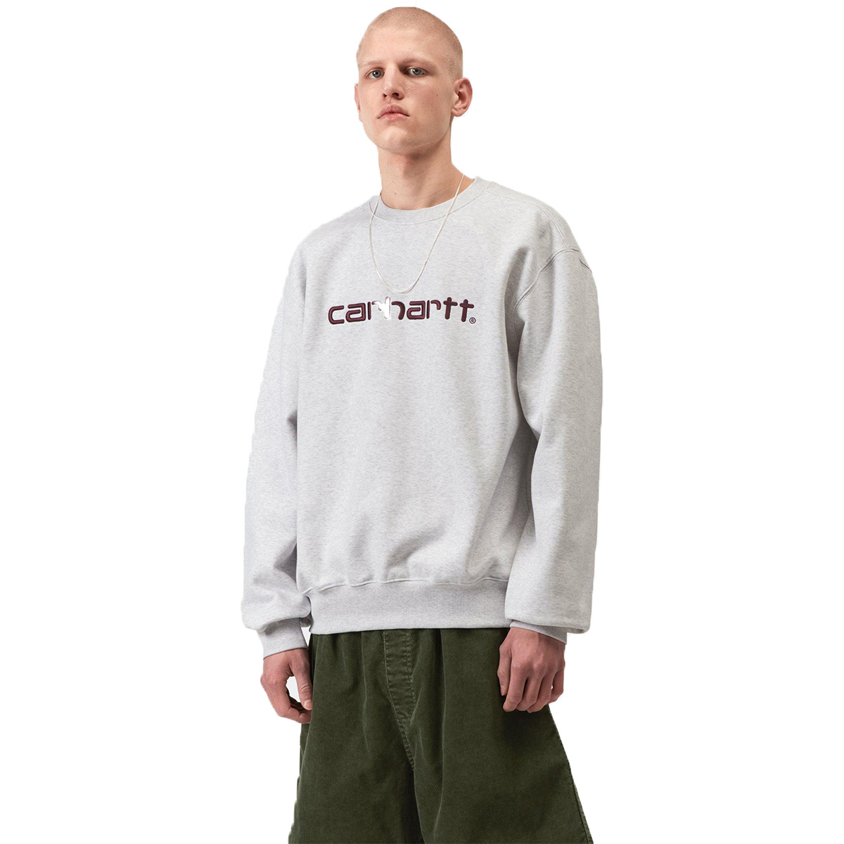 Carhartt WIP Carhartt Sweater Ash Heather/Cozy Purple