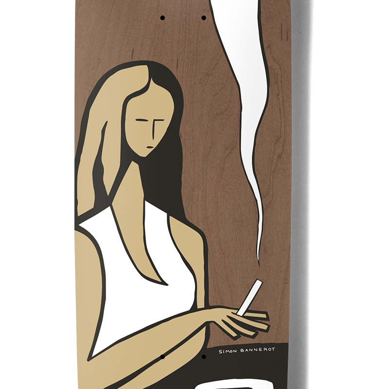Girl Bannerot Smoke Contemplation Skateboard Deck 8.25 Girl Bannerot Smoke Contemplation Skateboard Deck 8.25