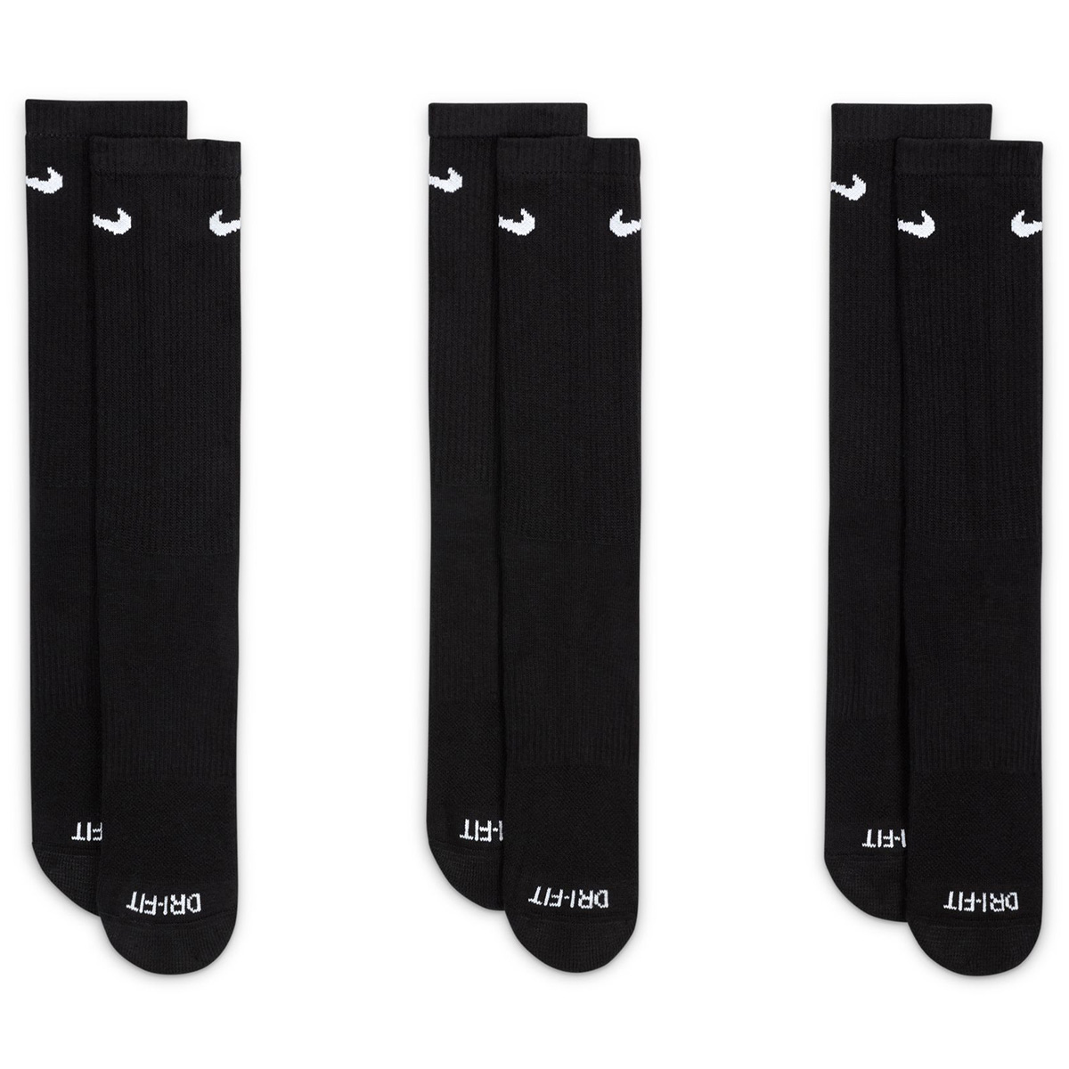 Nike SB Everyday Plus Cushioned Crew Socks Black/White Nike SB Everyday Plus Cushioned Crew Socks Black/White