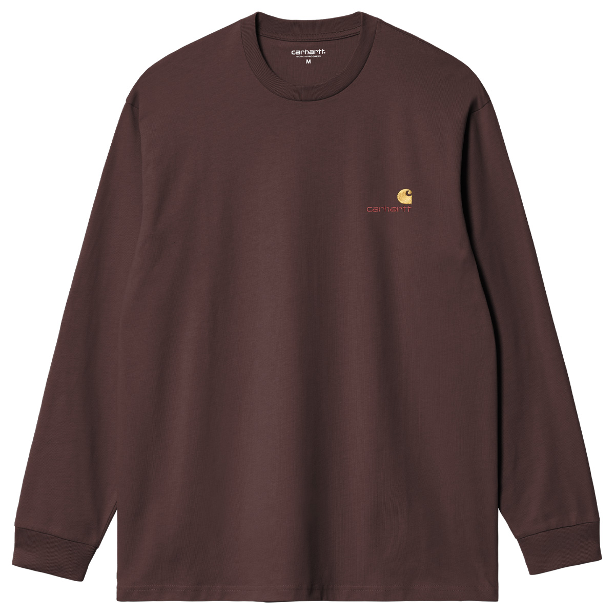 Carhartt WIP American Script Longsleeve T-Shirt Palisander 