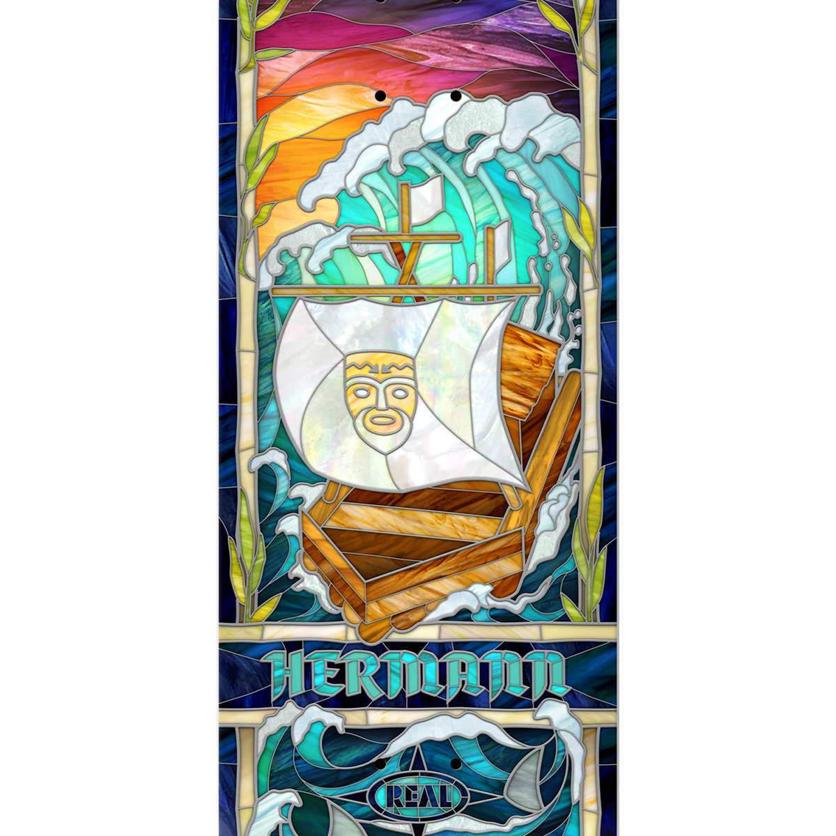 Real Hermann Stene Cathedral Skateboard Deck 8.38 Real Hermann Stene Cathedral Skateboard Deck 8.38