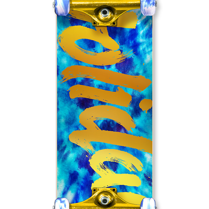 Holiday Skateboards Tie Dye Ice Complete Skateboard 7.75 Holiday Skateboards Tie Dye Ice Complete Skateboard 7.75