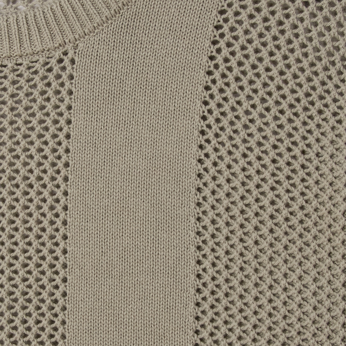 Obey Crochet Sweater London Fog