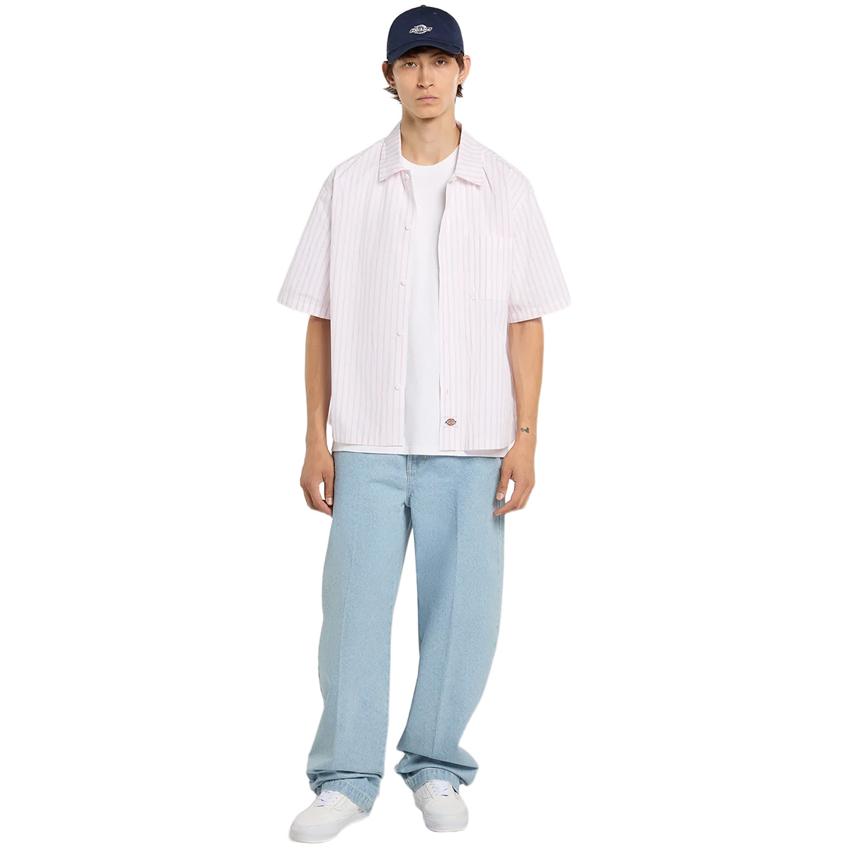 Dickies Venedocia Stripe Shirt White