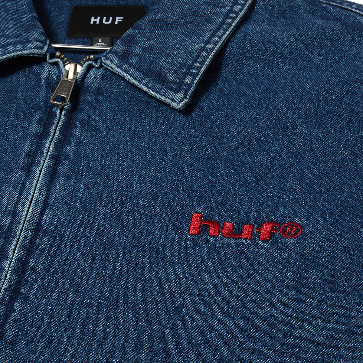 HUF Beware Work Jacket Blue HUF Beware Work Jacket Blue
