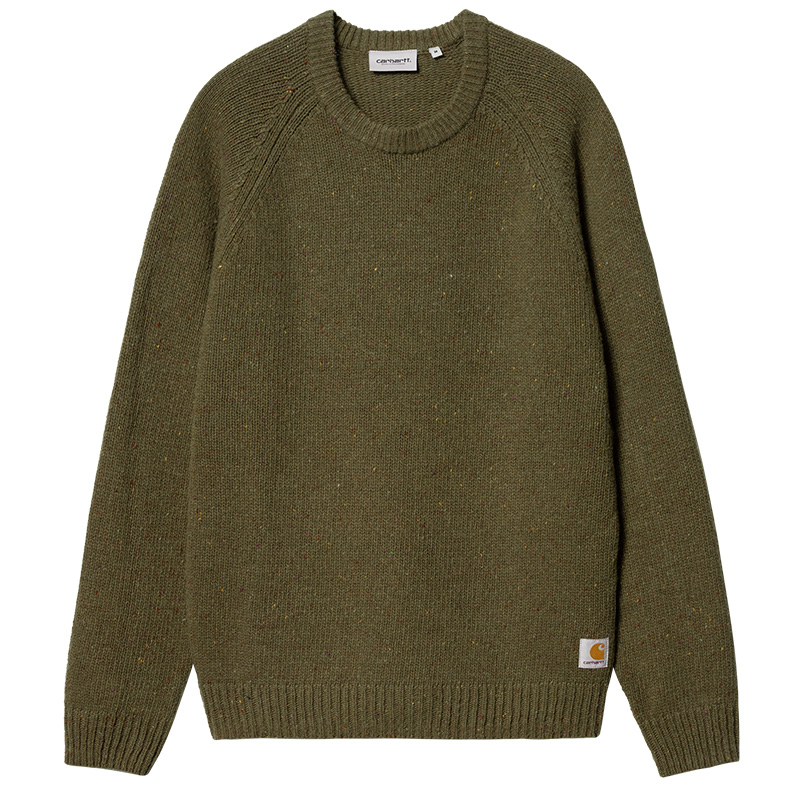 Carhartt WIP Anglistic Sweater Speckled Highland Carhartt WIP Anglistic Sweater Speckled Highland