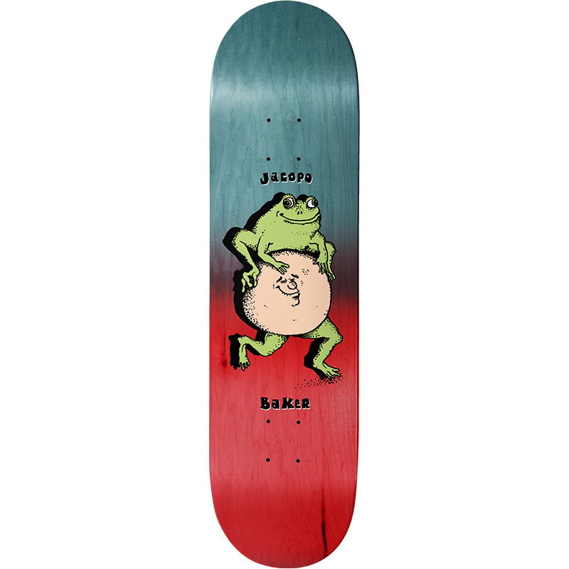 Baker Jacopo Carozzi Late For Something Skateboard Deck 8.25 Baker Jacopo Carozzi Late For Something Skateboard Deck 8.25