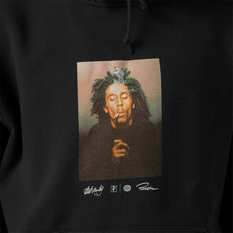 Primitive x Bob Marley Kaya Hoodie Black Primitive x Bob Marley Kaya Hoodie Black