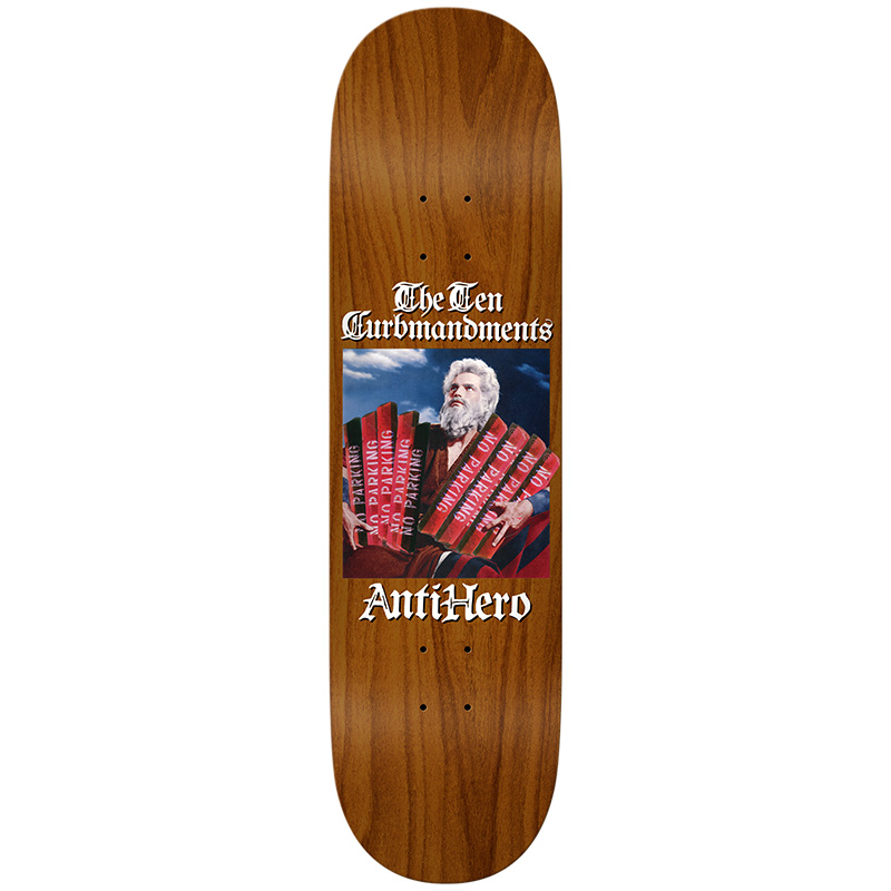 Anti Hero Ten Curbmandments Skateboard Deck True Fit Mold 8.5 Anti Hero Ten Curbmandments Skateboard Deck True Fit Mold 8.5