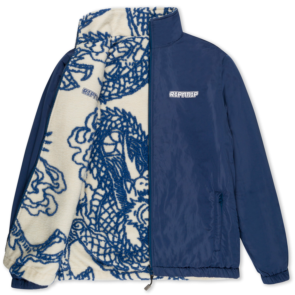 RipnDip Haku Reversible Jacket Off White/Navy RipnDip Haku Reversible Jacket Off White/Navy