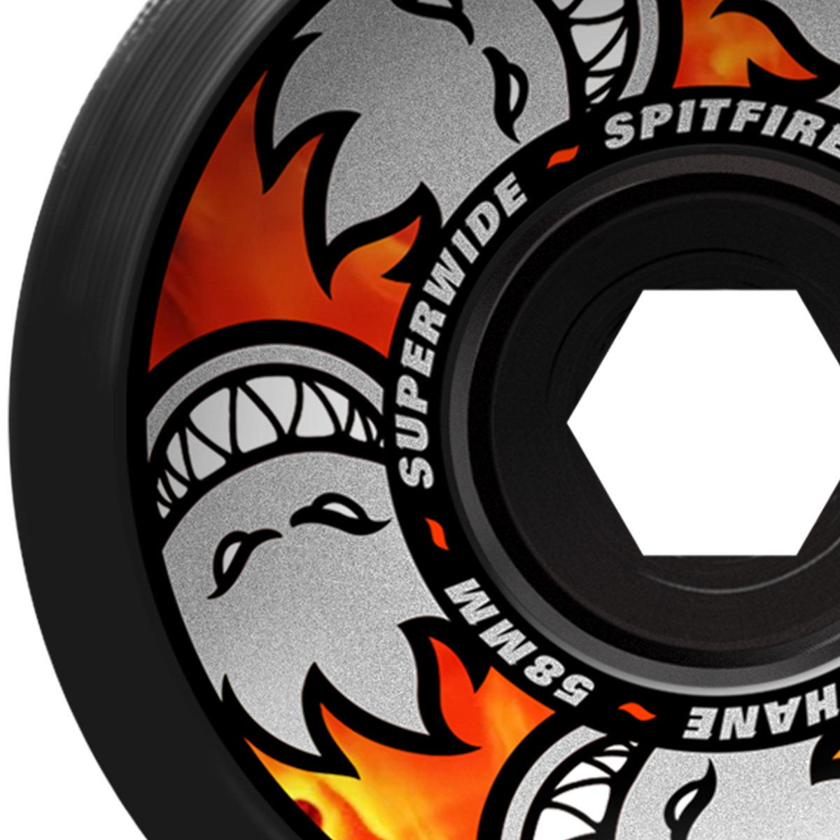 Spitfire 80HD Multiball Superwides Wheels Black 58mm