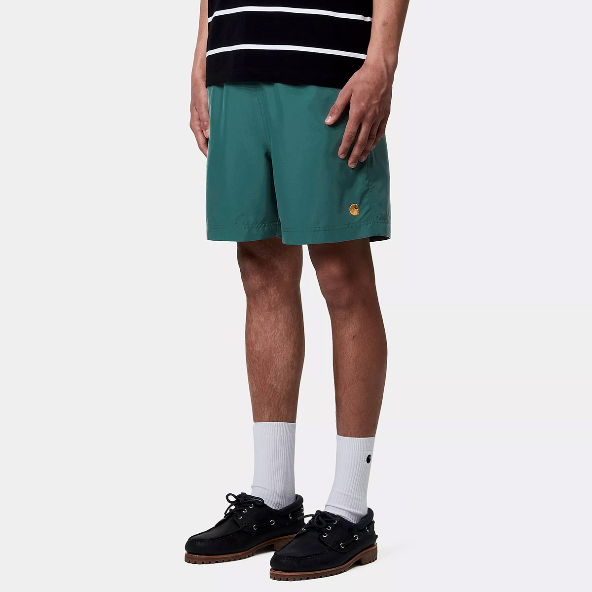 Carhartt WIP Chase Swim Trunks Rainforest/Gold Carhartt WIP Chase Swim Trunks Rainforest/Gold