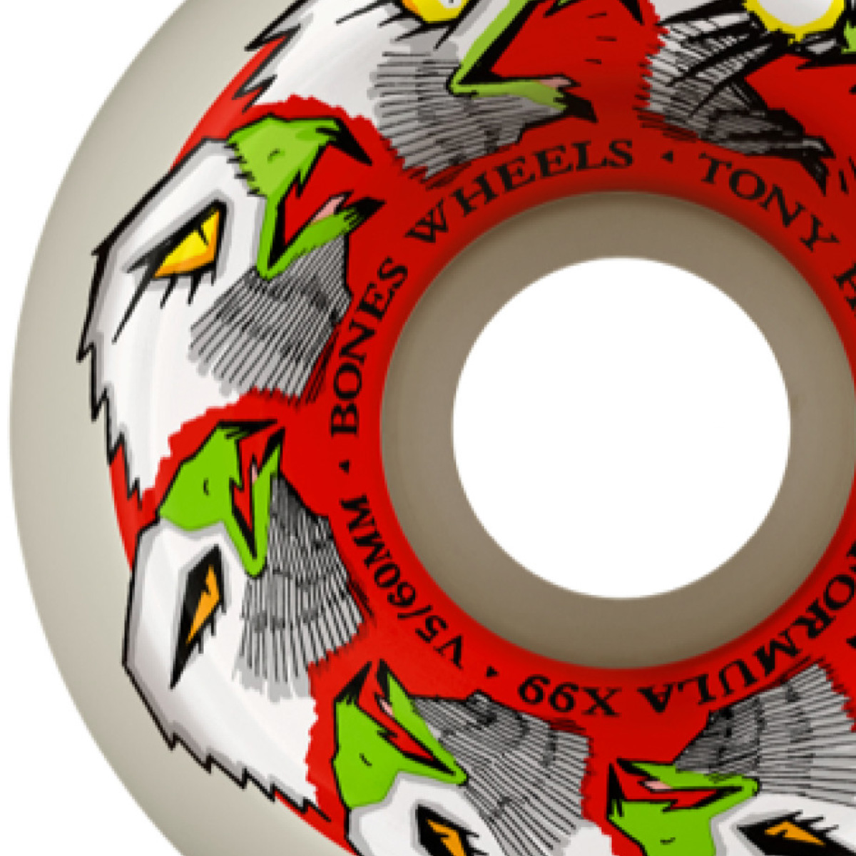 Bones X Formula Hawk Animation V5 Sidecut Wheels 99A 60mm Bones X Formula Hawk Animation V5 Sidecut Wheels 99A 60mm