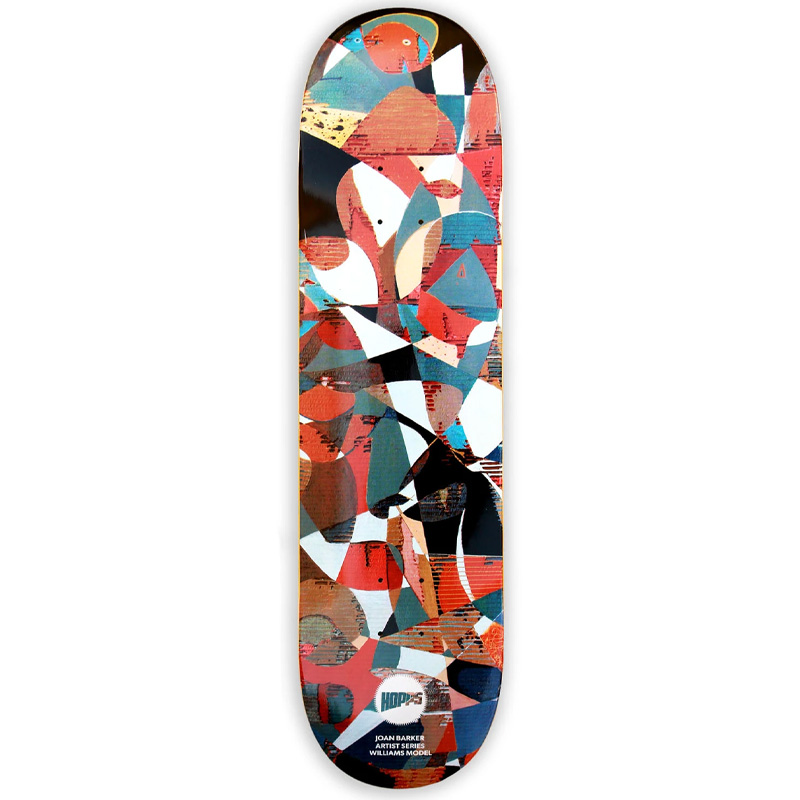 Hopps Williams Joan Barker Abstract Series Skateboard Deck 8.25