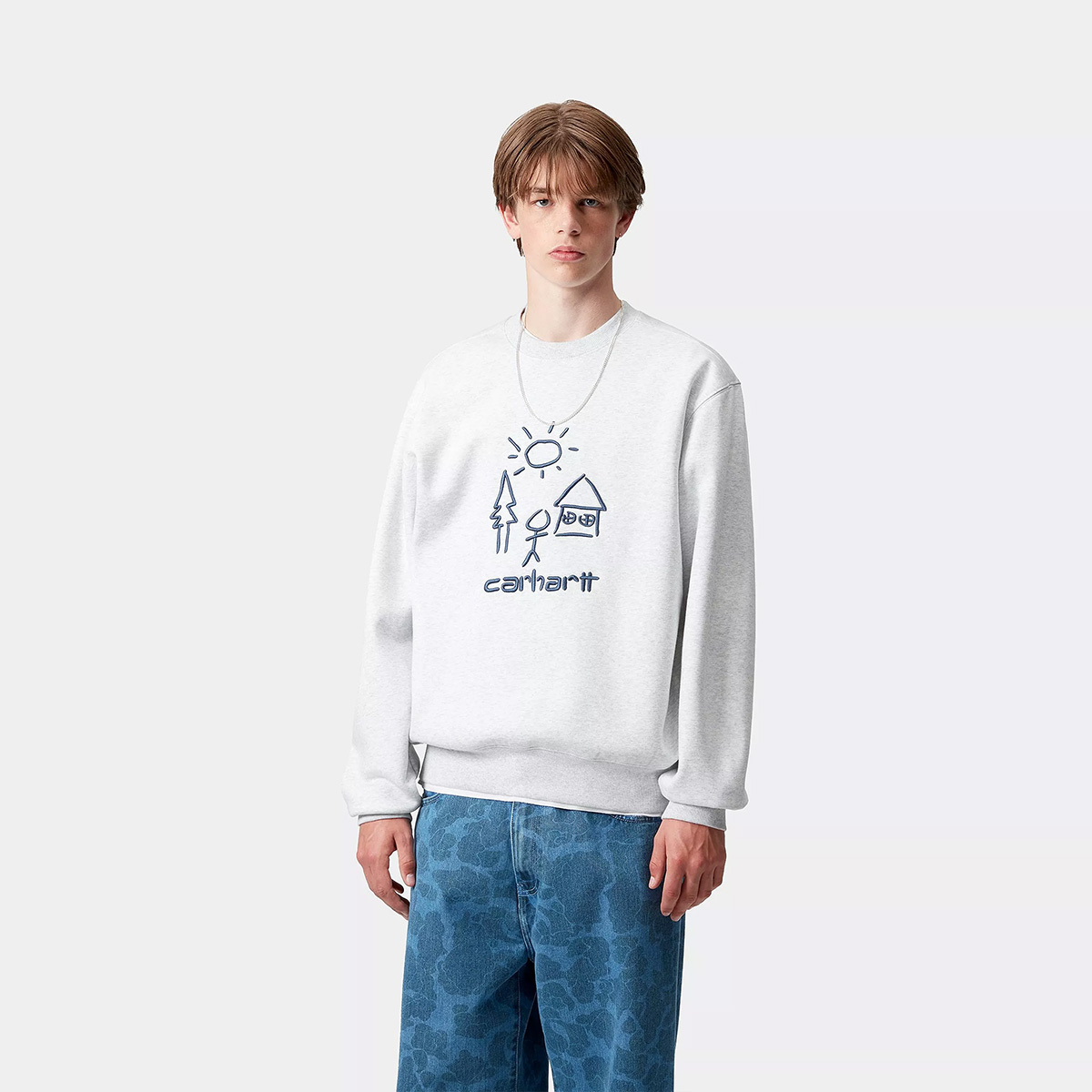 Carhartt WIP Masterpiece Sweater Ash Heather/Wolfsbane
