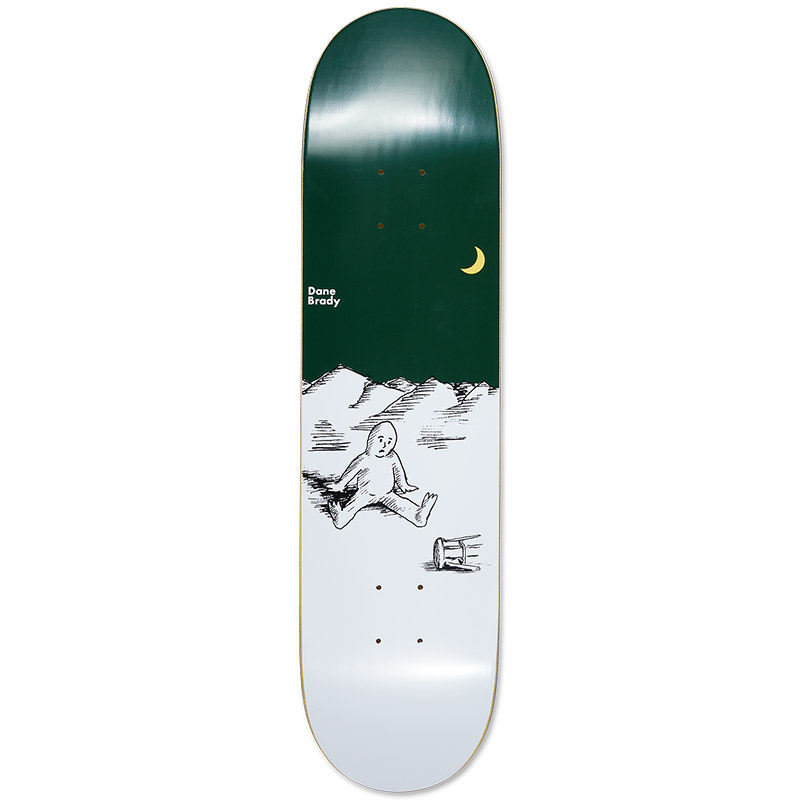 Polar Dane Brady Failure Skateboard Deck Green 8.375