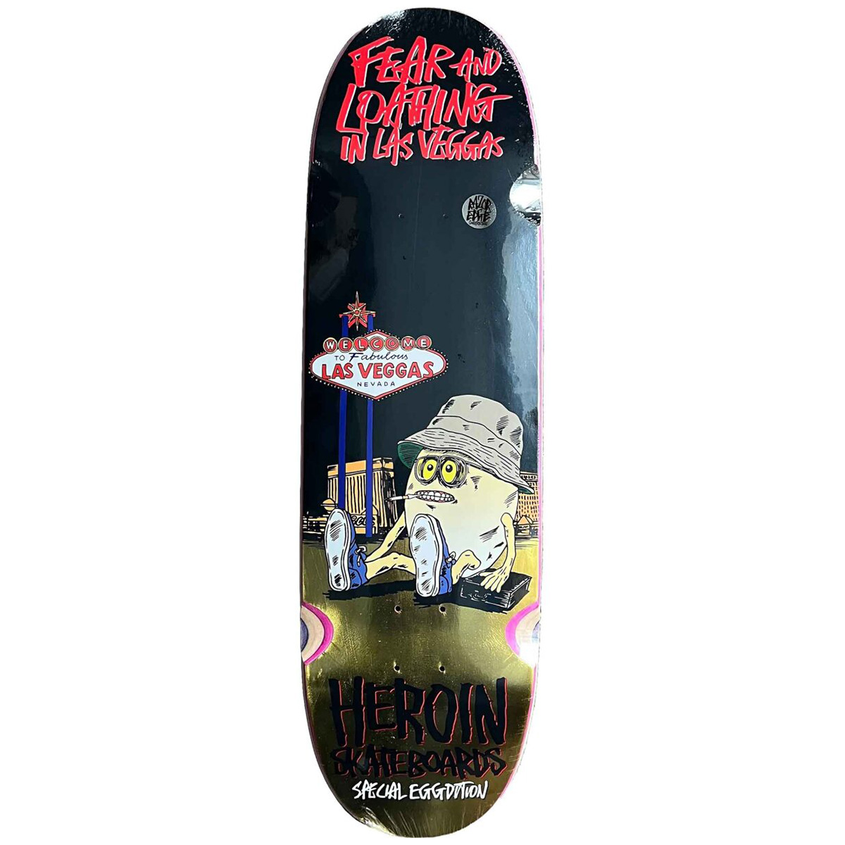 Heroin Fear & Loathing In Las Vegas Skateboard Deck 9.0 Heroin Fear & Loathing In Las Vegas Skateboard Deck 9.0