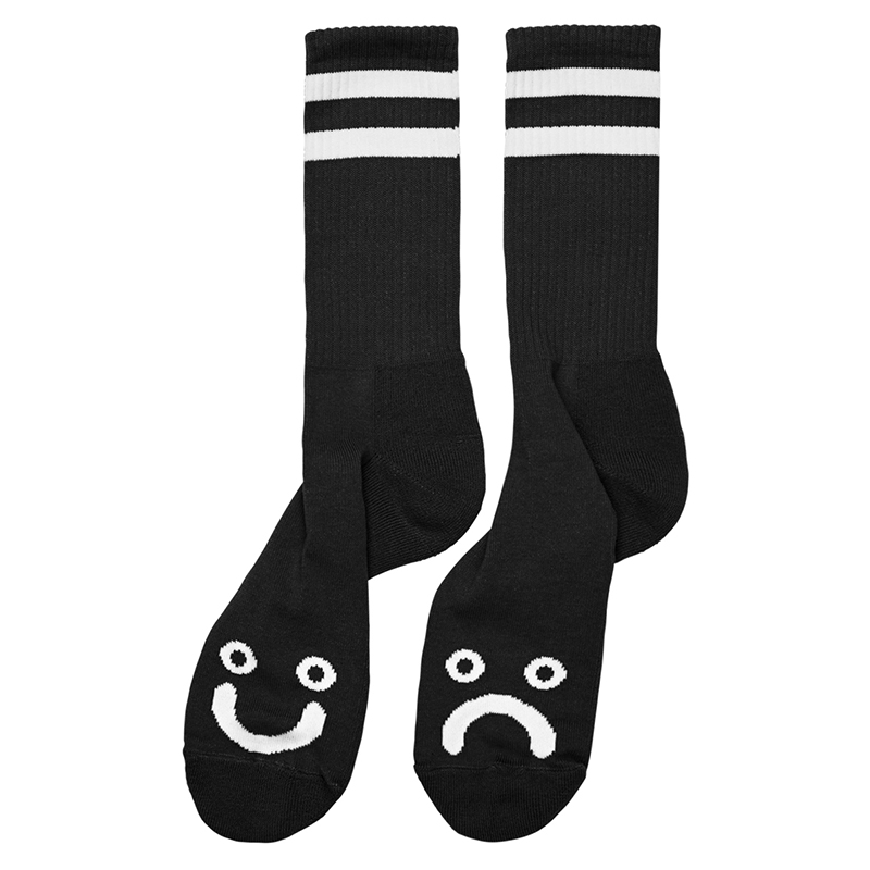 Polar Happy Sad Socks Black Polar Happy Sad Socks Black