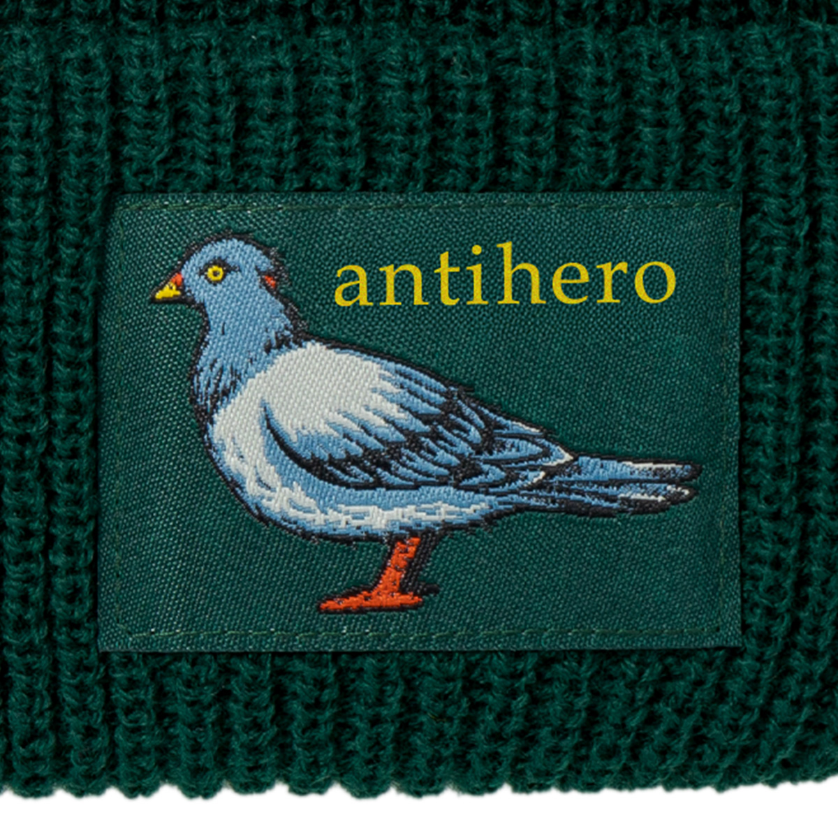Anti Hero Lil Pigeon Label Cuff Beanie Green
