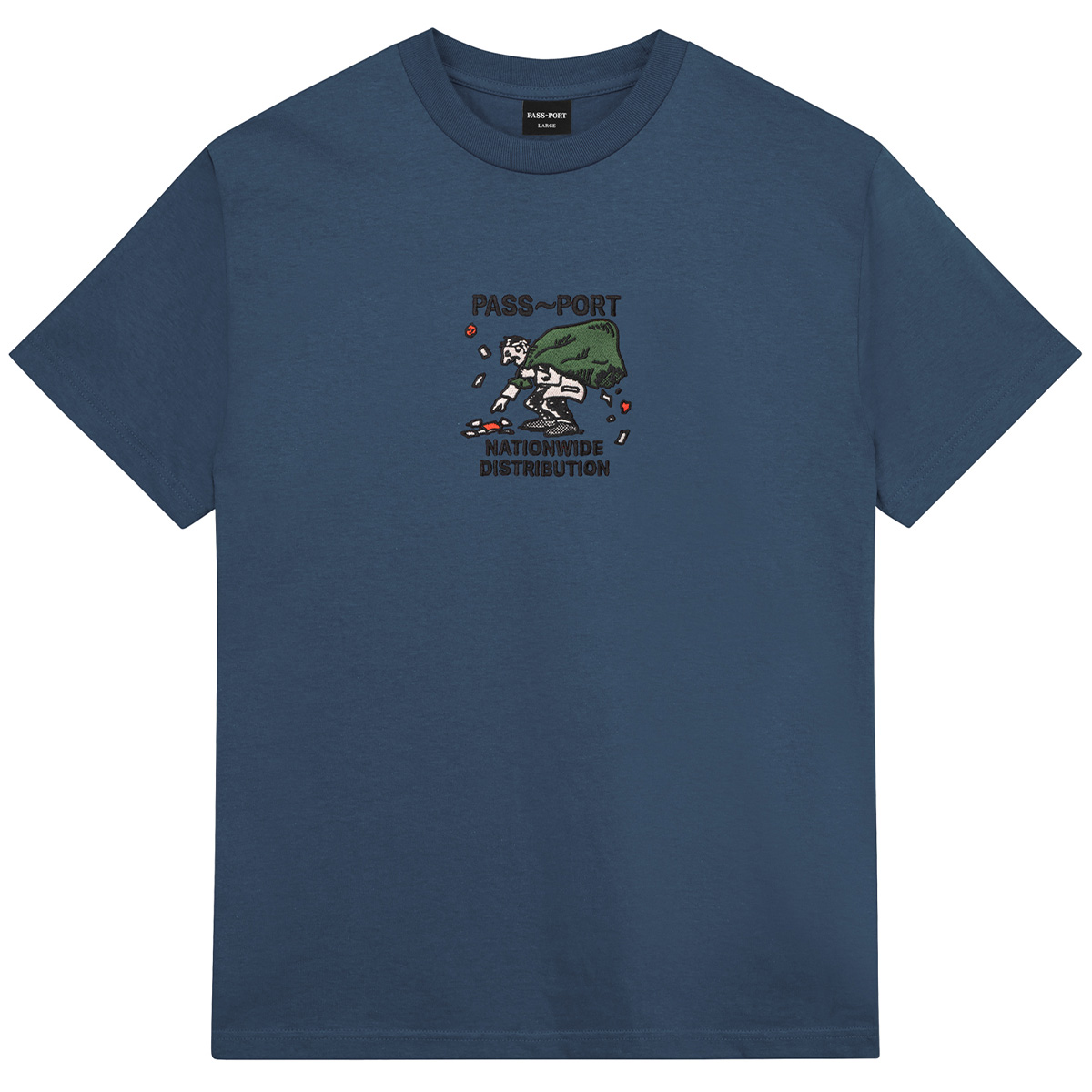 Pass Port Distribution T-Shirt Harbour Blue