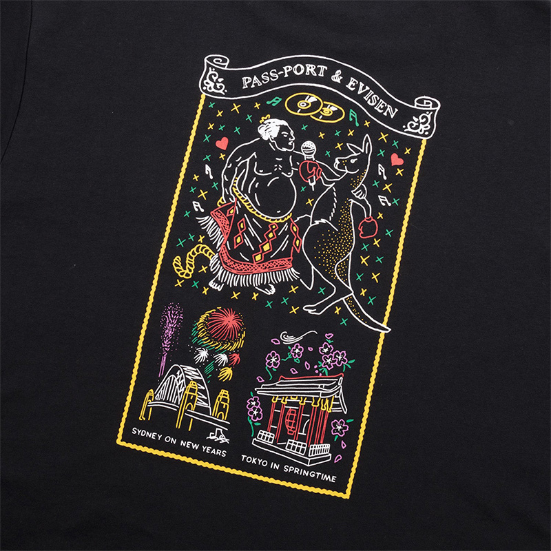 Pass-Port x Evisen Karaoke T-shirt Black Pass-Port x Evisen Karaoke T-shirt Black