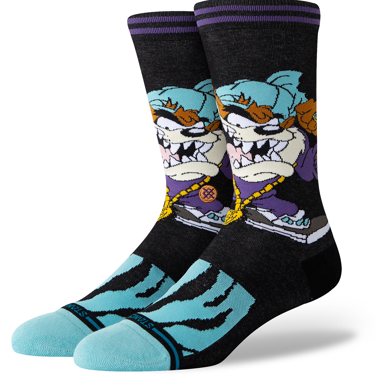 Stance Taz Crew Socks Black