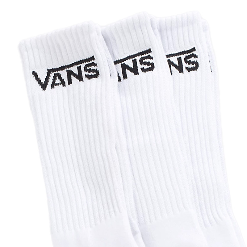 Vans Classic Crew Socks White 3-Pack Vans Classic Crew Socks White 3-Pack