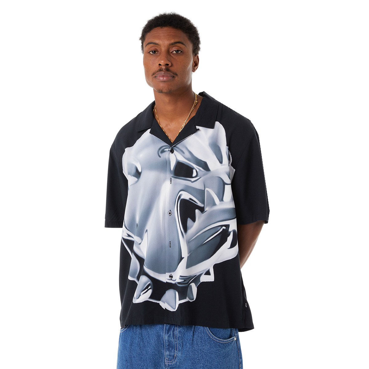 HUF Big Dawg Resort Shirt Black HUF Big Dawg Resort Shirt Black