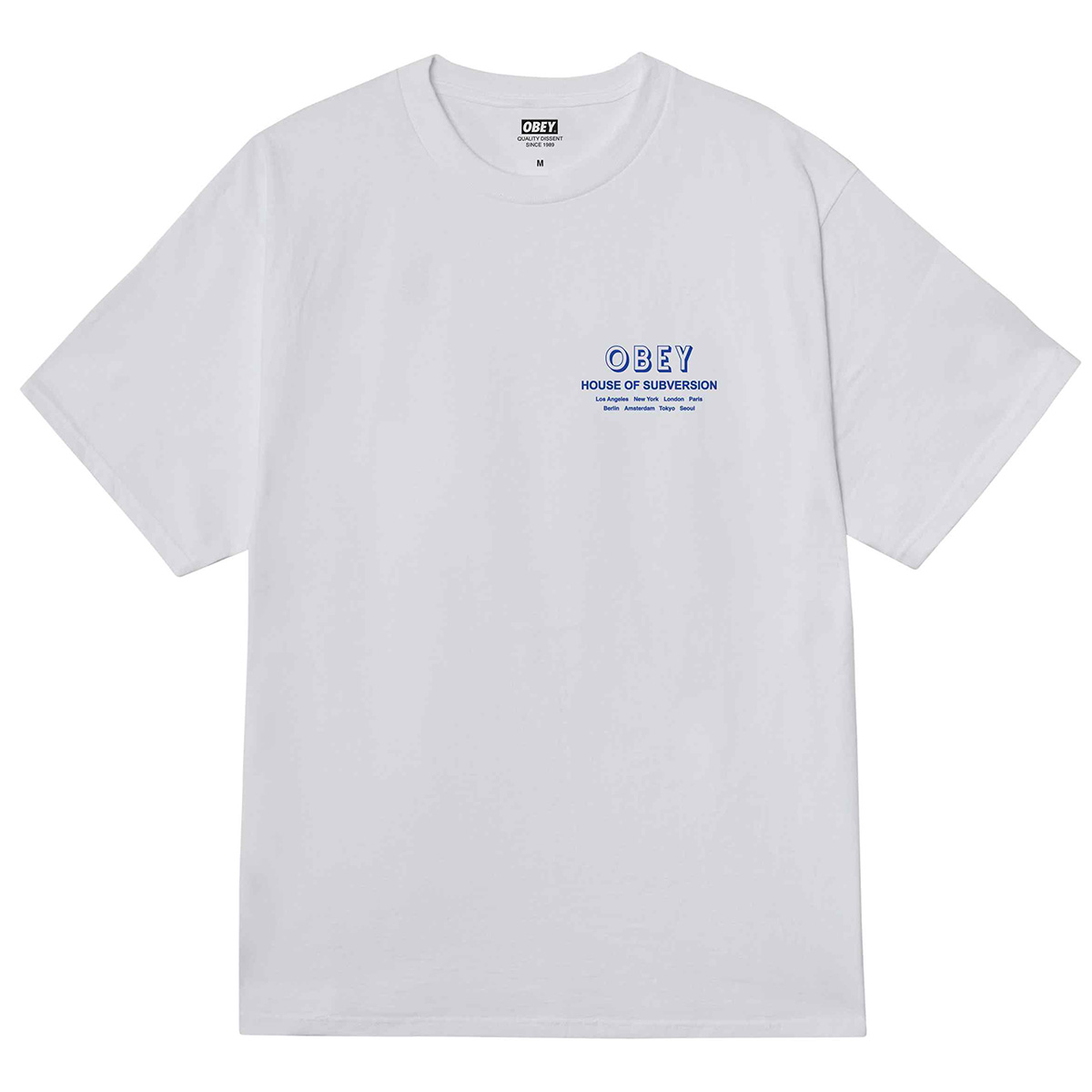 Obey House Of Subversion T-Shirt White Obey House Of Subversion T-Shirt White