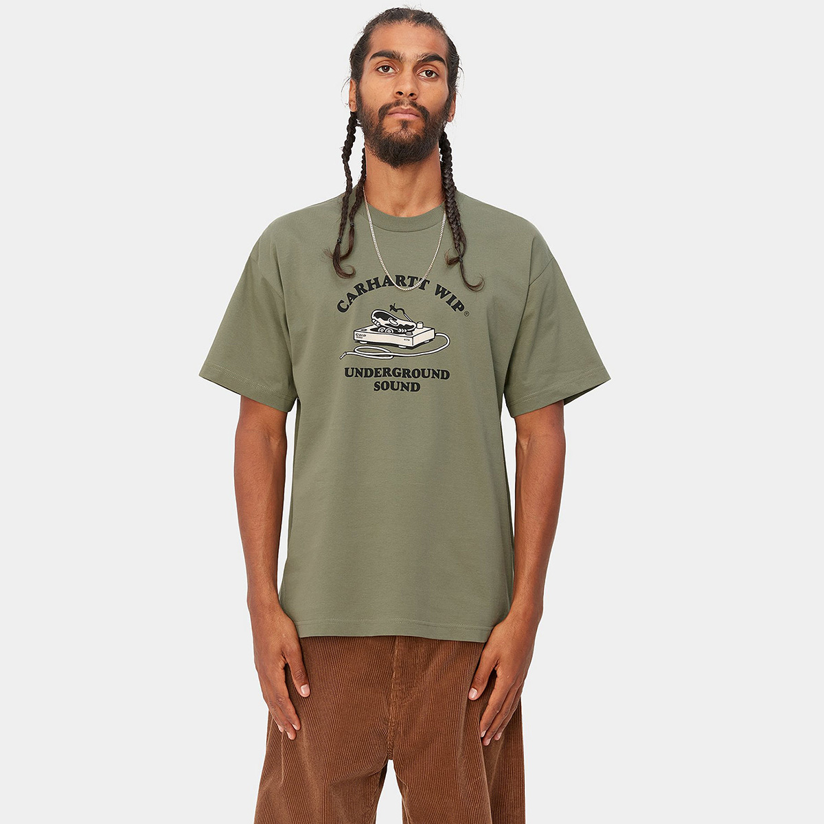 Carhartt WIP Underground Sound T-Shirt Dollar Green Carhartt WIP Underground Sound T-Shirt Dollar Green