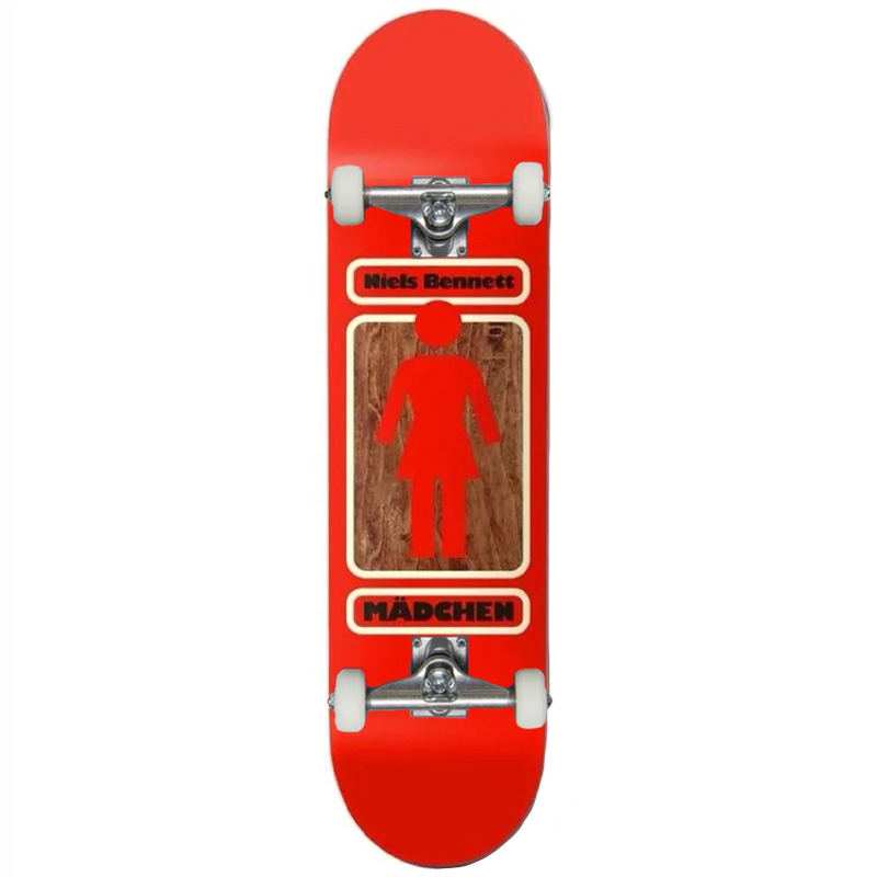 Girl Bennett 93 Til sum 21 Complete Skateboard Red 7.875