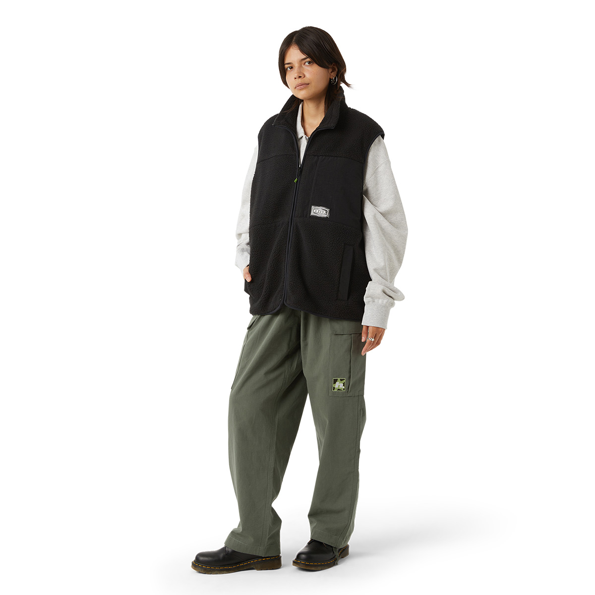 HUF Sonoma High Pile Vest Black
