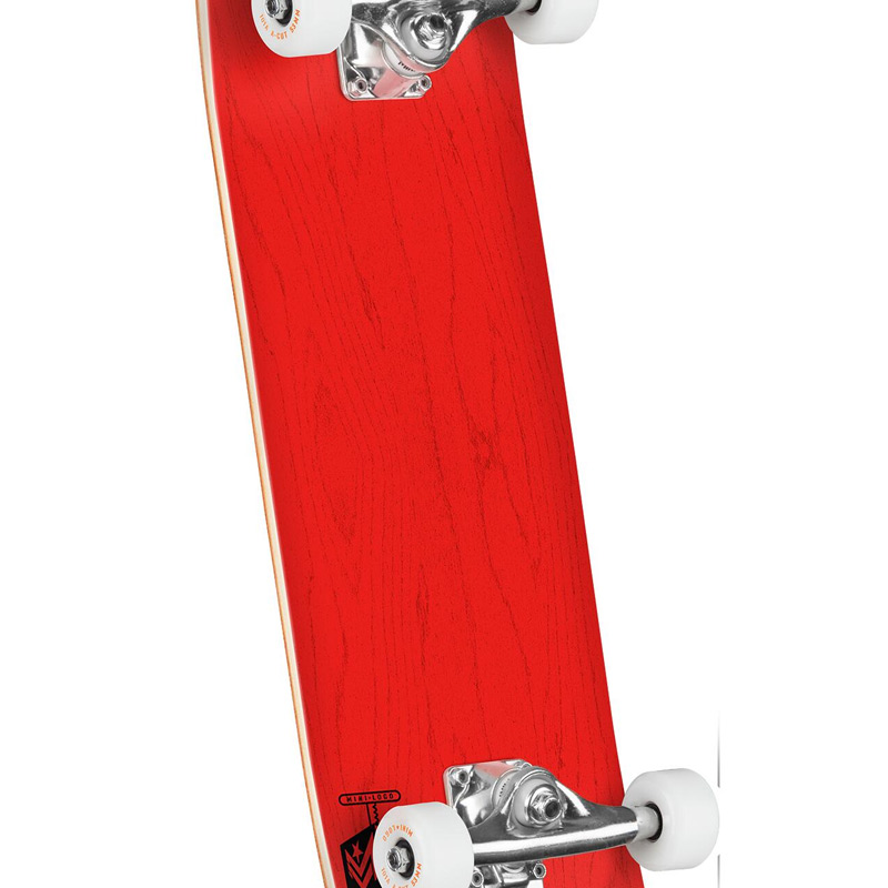 Mini Logo Chevron Detonator 15 Birch Complete Skateboard Shape 242 Dyed Red 8.0