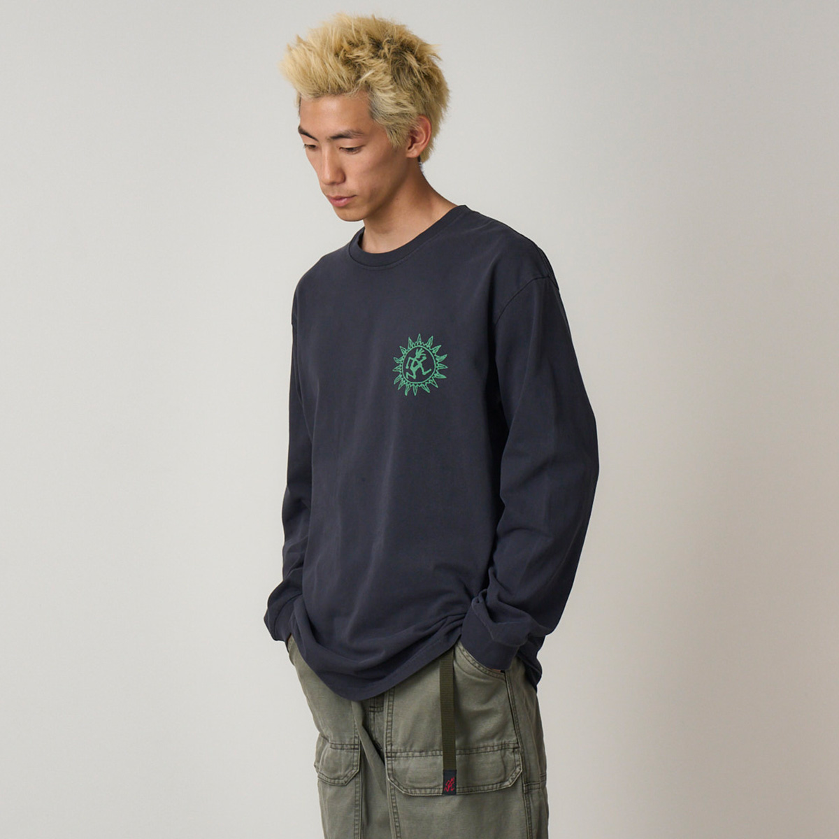 Gramicci Sun Longsleeve T-Shirt Navy Pigment