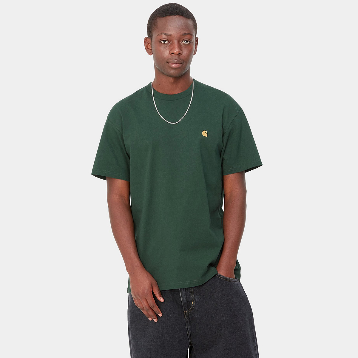 Carhartt WIP Chase T-Shirt Discovery Green/Gold Carhartt WIP Chase T-Shirt Discovery Green/Gold