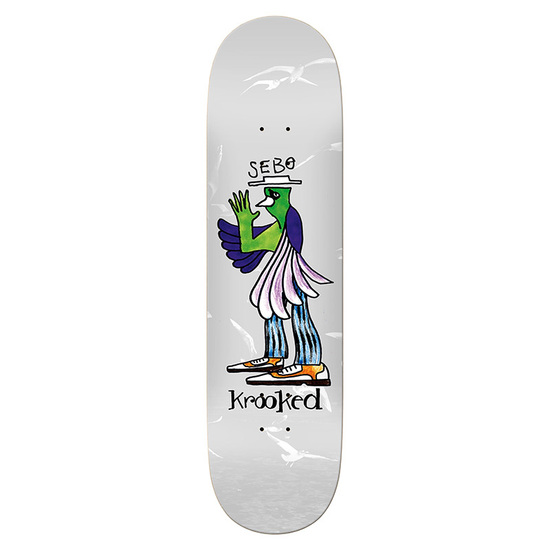 Krooked Sebo Walker Mornin Skateboard Deck 8.06