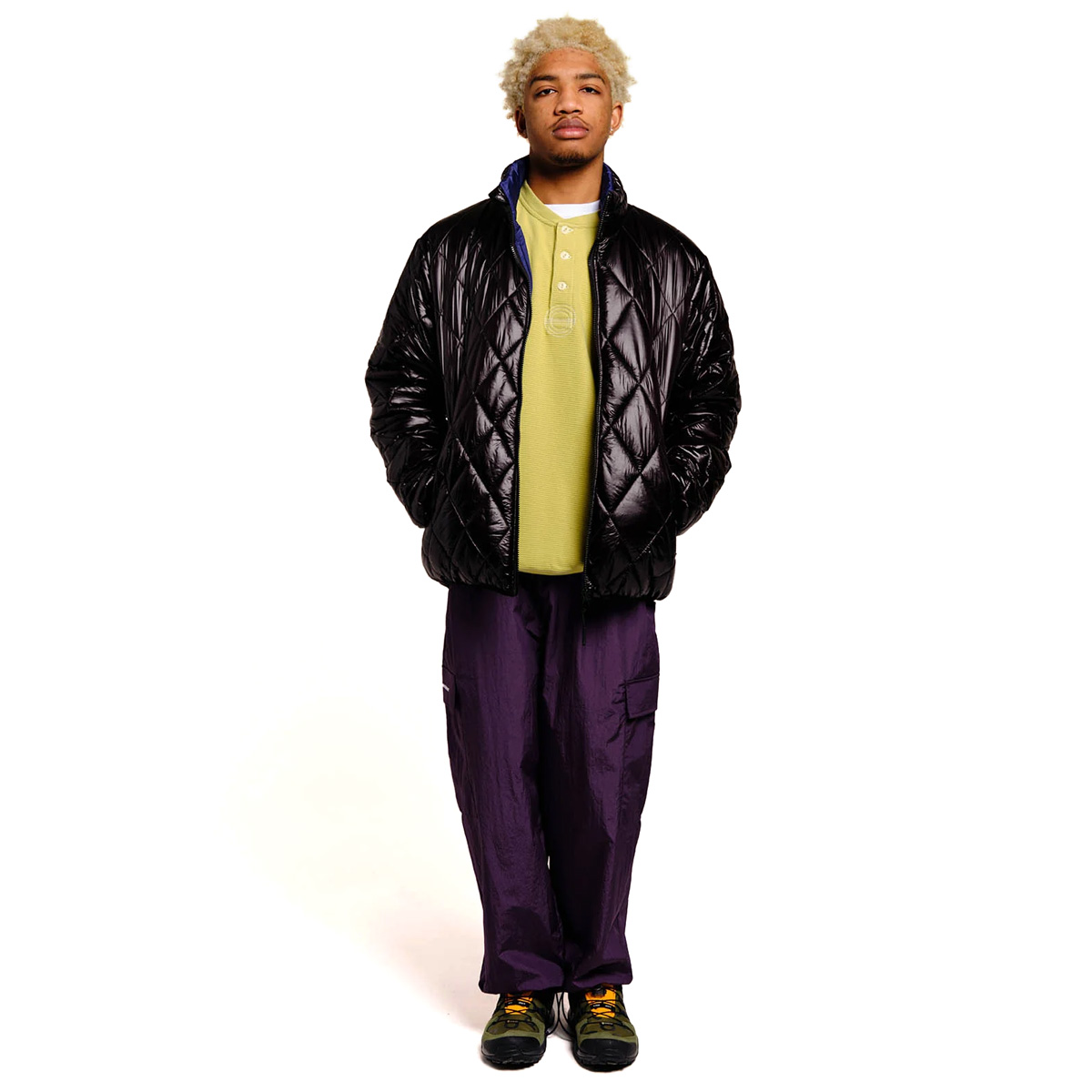 POP Quilted Reversible Jacket Black