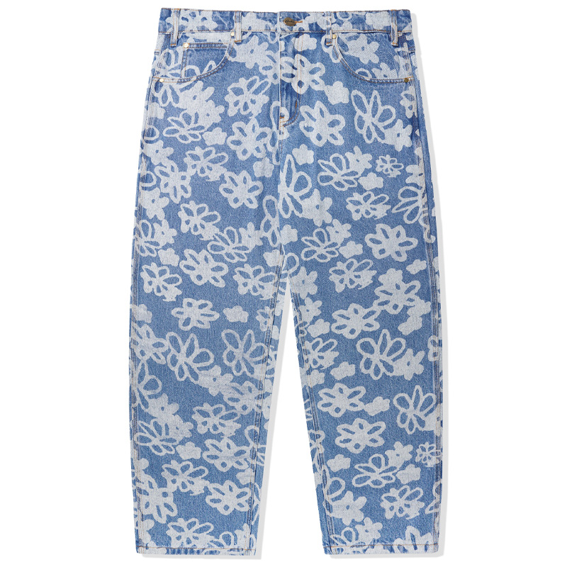 Butter Goods Flowers Denim Pants Washed Indigo