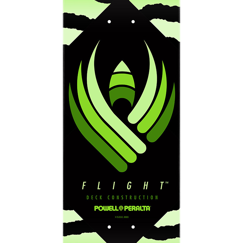 Powell Peralta Flight Safari Green Skateboard Deck Shape 242 8.0