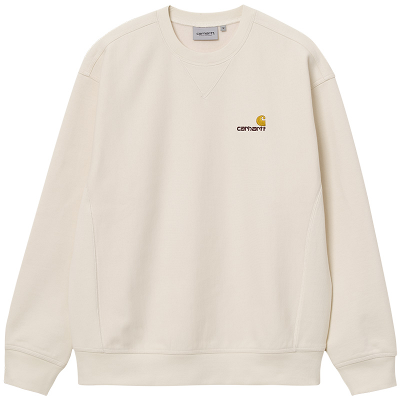 Carhartt WIP American Script Crewneck Sweater Natural Carhartt WIP American Script Crewneck Sweater Natural