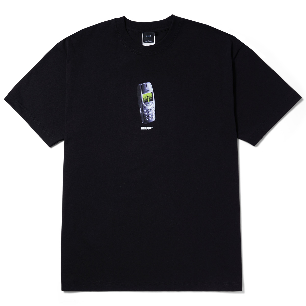 HUF Missed Call T-Shirt Black HUF Missed Call T-Shirt Black