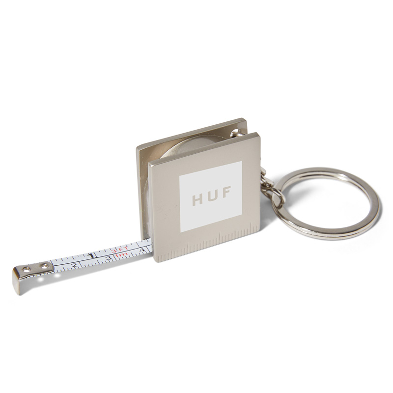 HUF Tape Measure Keychain Silver HUF Tape Measure Keychain Silver