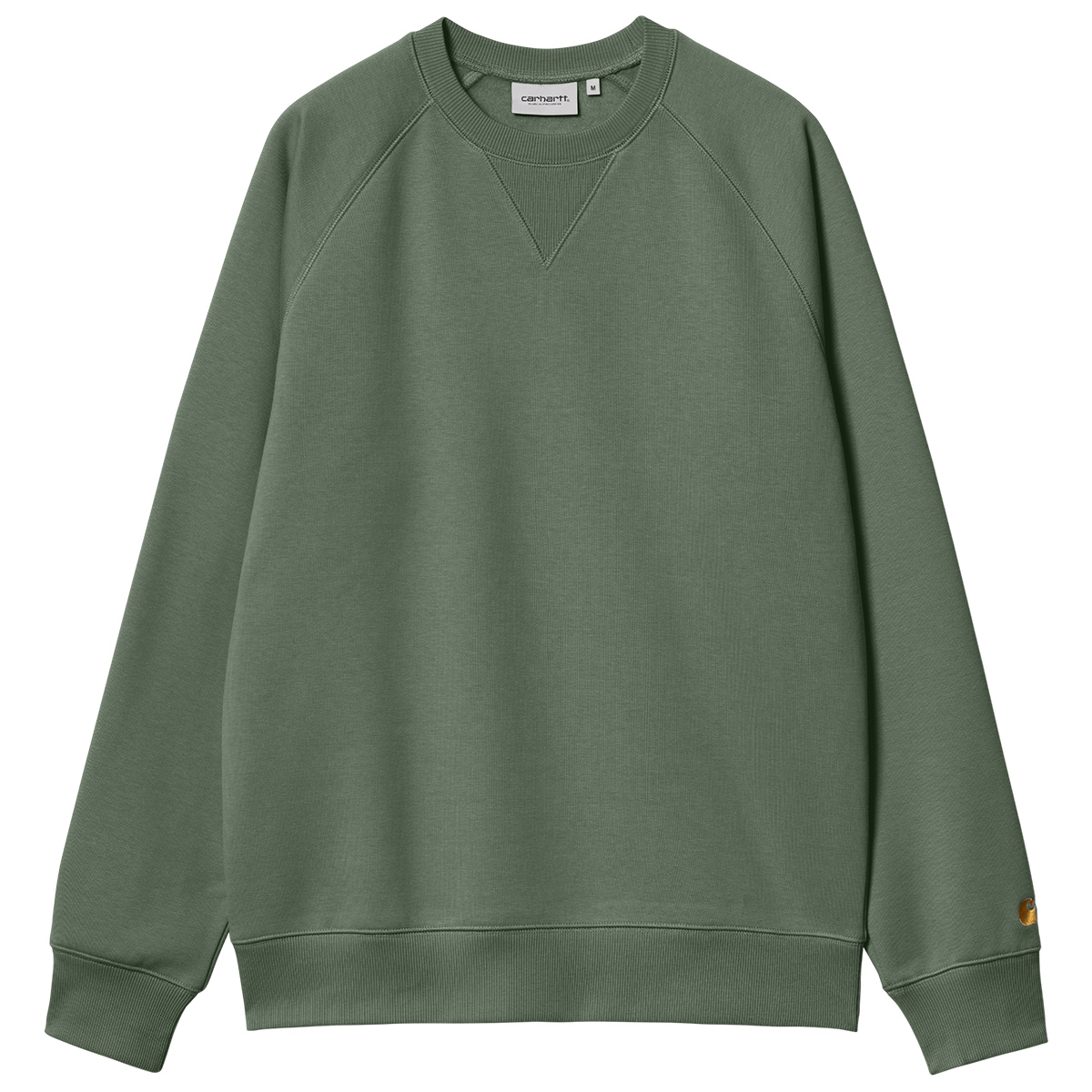 Carhartt WIP Chase Sweater Duck Green/Gold - Main Image