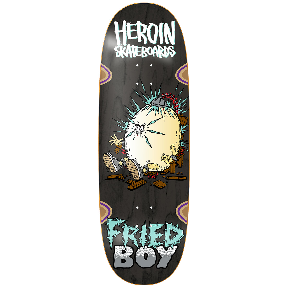 Heroin Fried Boy Skateboard Deck 10.4