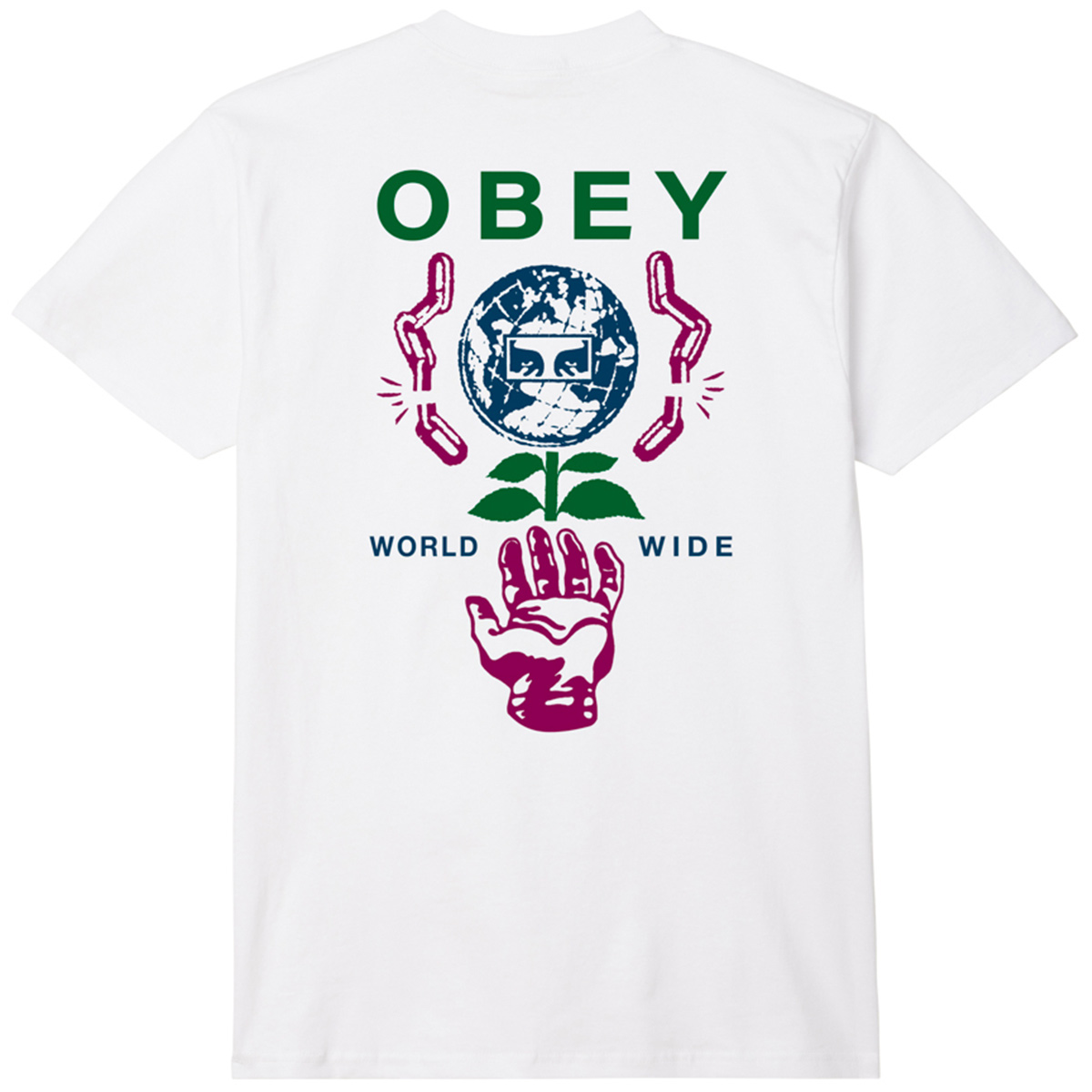 Obey Helping Hand T-Shirt White