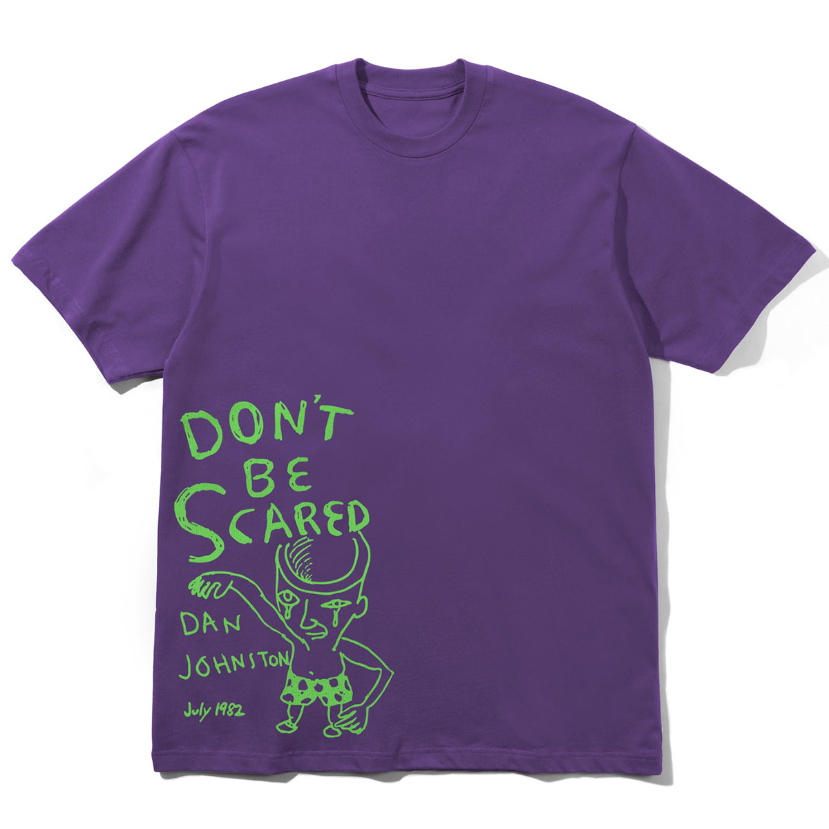 Butter Goods x Daniel Johnston Don't Be Scared T-shirt Grape