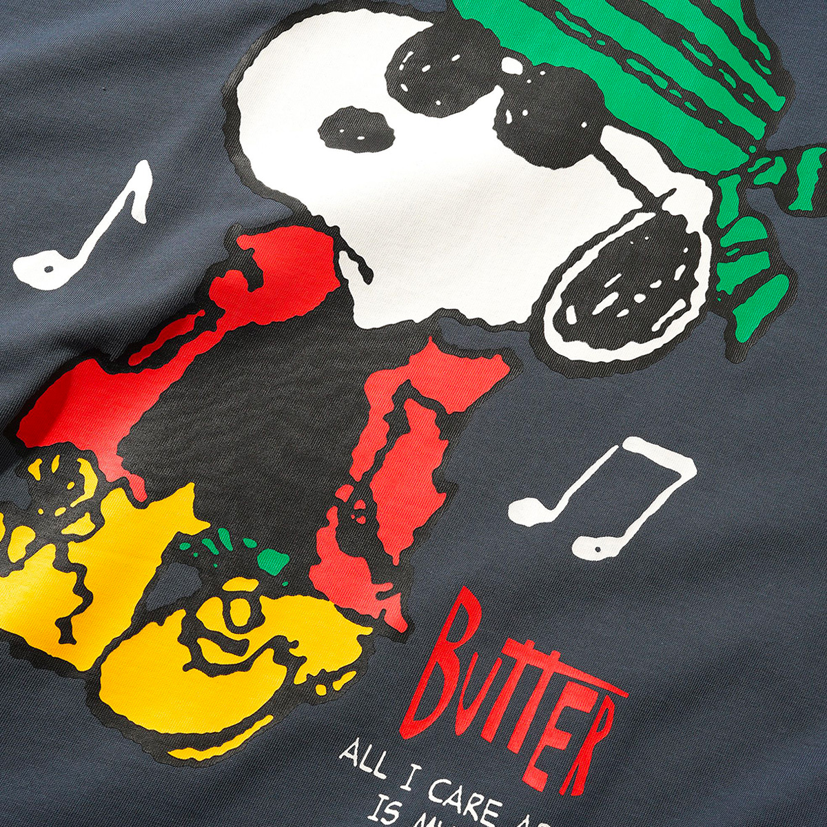 Butter Goods x Peanuts Music T-shirt Slate